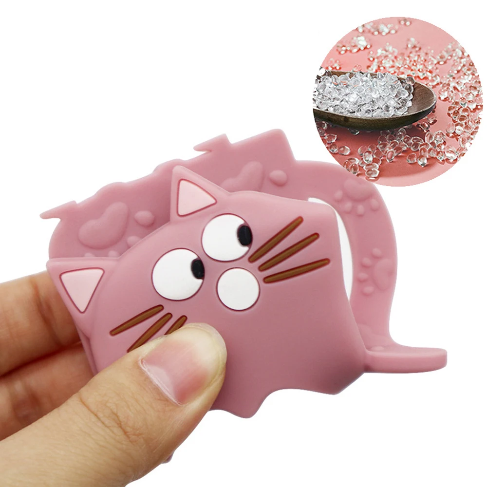 Description Picture 5 of itemSilicone Rodent Baby Teether Animal BPA Free Infant Teething Cartoon Cat Shaped Pendant Necklace Nurse Accessories