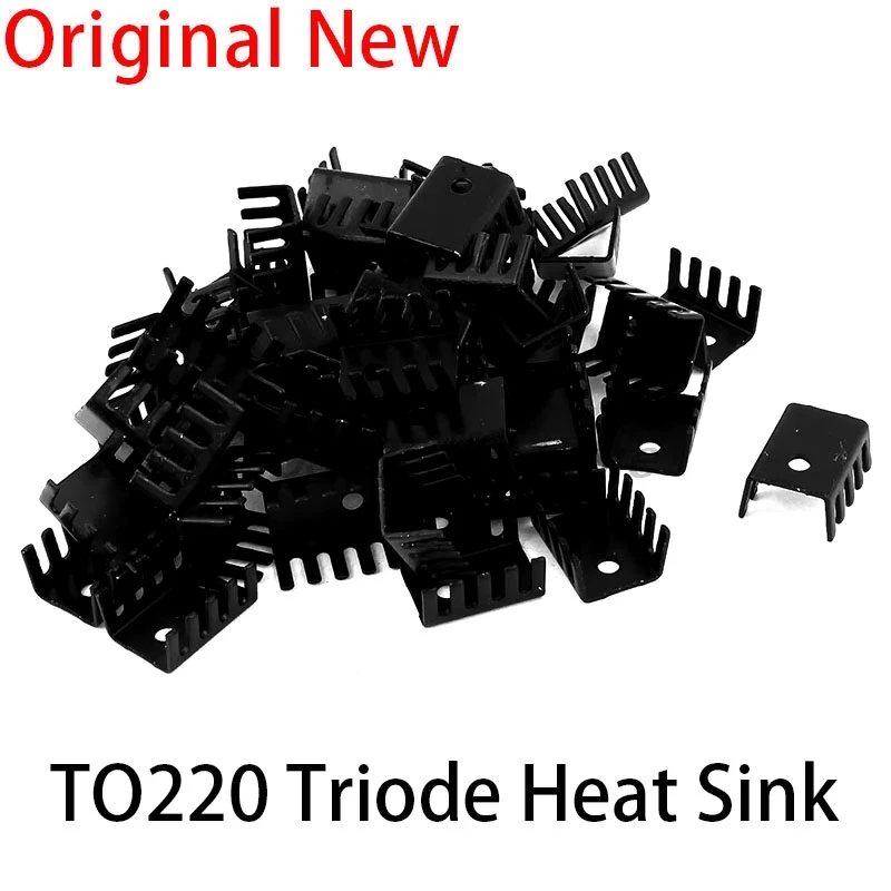 To220 Radiator 20pcs/lot Black Aluminum 19x15x10mm TO-220 TO220 heatsink radiator for ...