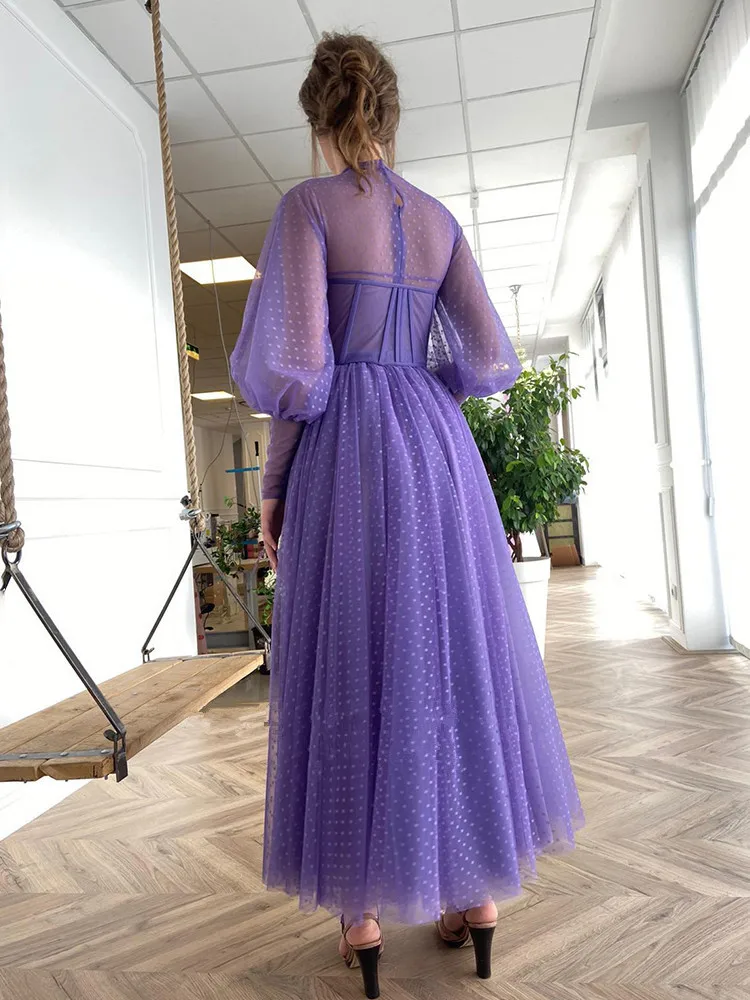 Рисунок 2 - Фиолетовые платья для выпускного