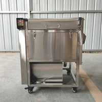 Potato Peeler Commercial Stainless Steel 220V Automatic Potato Peeling Machine Cleaning Machine Potato Cleaner 2