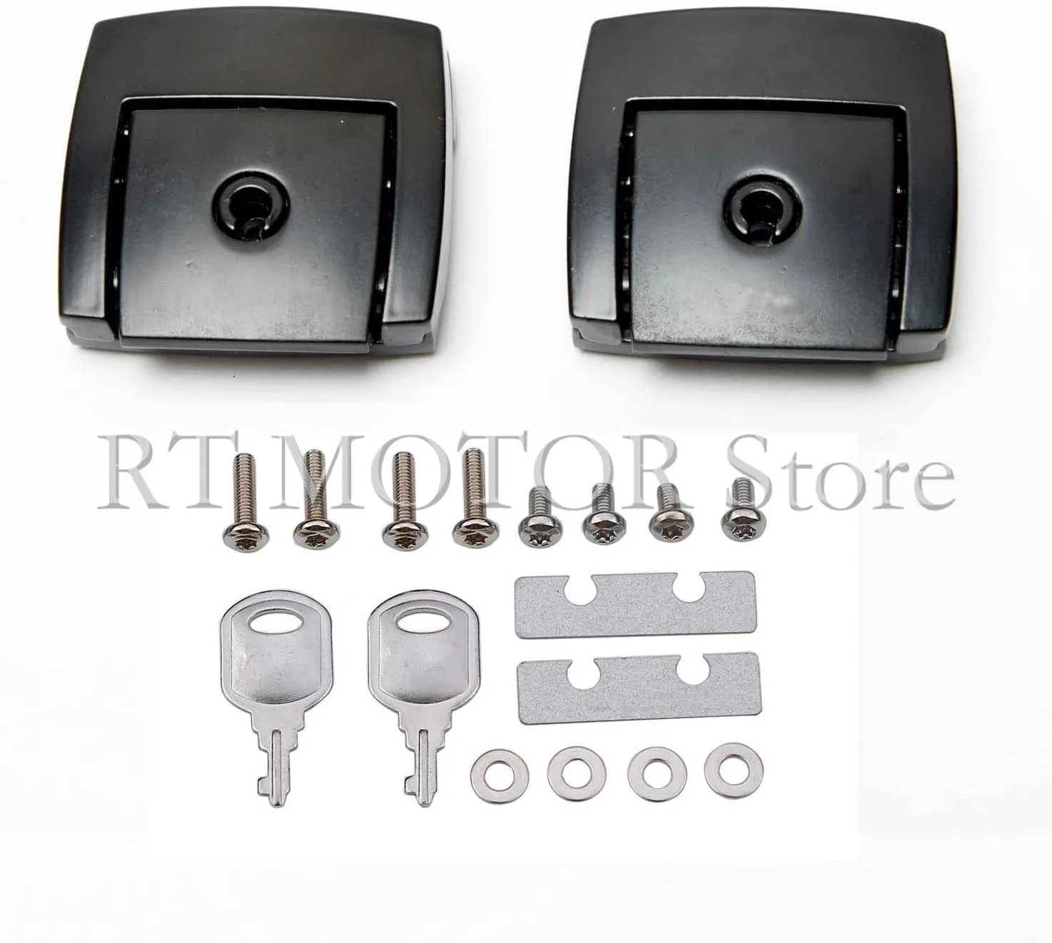 

Pack Trunk Latches Cover Keye Fit For Harley Davidson Tour Pak Touring Classic Electra Ultra 1980-2013