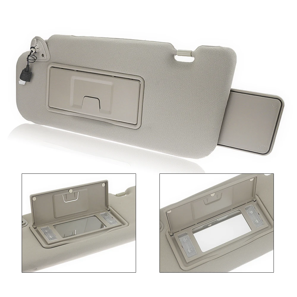 

Car Front Sun Visor Left Driver Window Cover Shade With Light Auto Accessory Beige For Nissan Murano 2006-2008