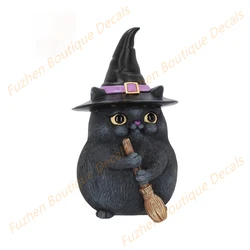 Fuzhen – décalcomanies de voiture, accessoires extérieurs pour grands yeux, chat sorcière, autocollant de voiture, réfrigérateur, fenêtre, enveloppe de voiture 