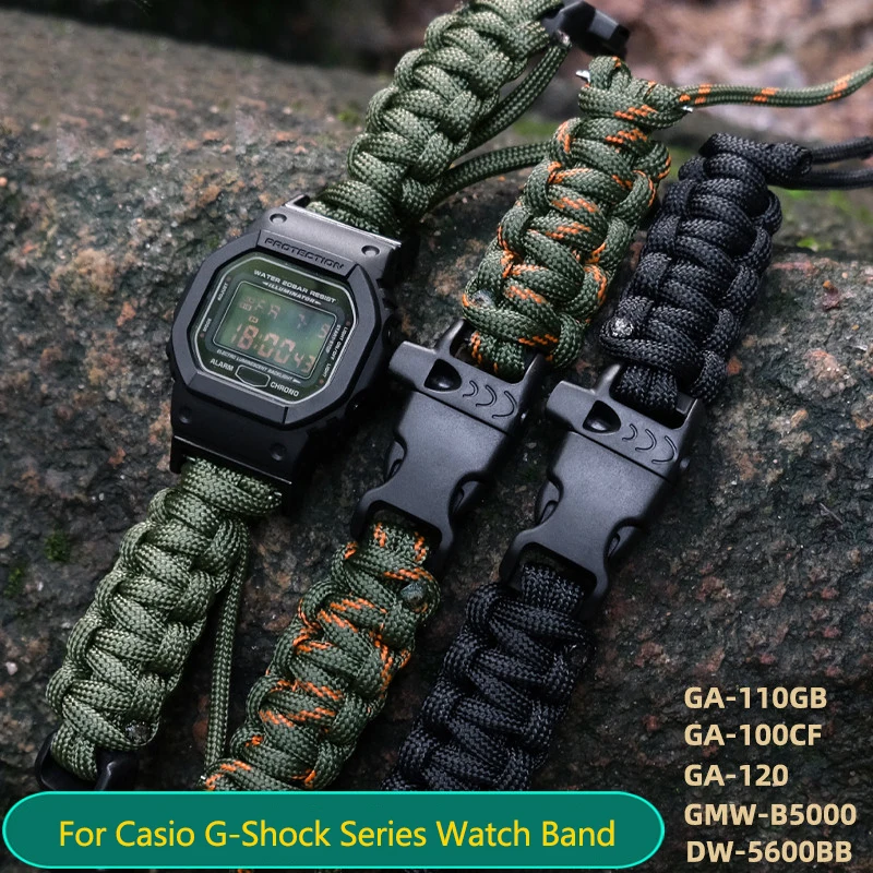 16MM Bracelet For Casio G-SHOCK Small Block Series Canvas Watch