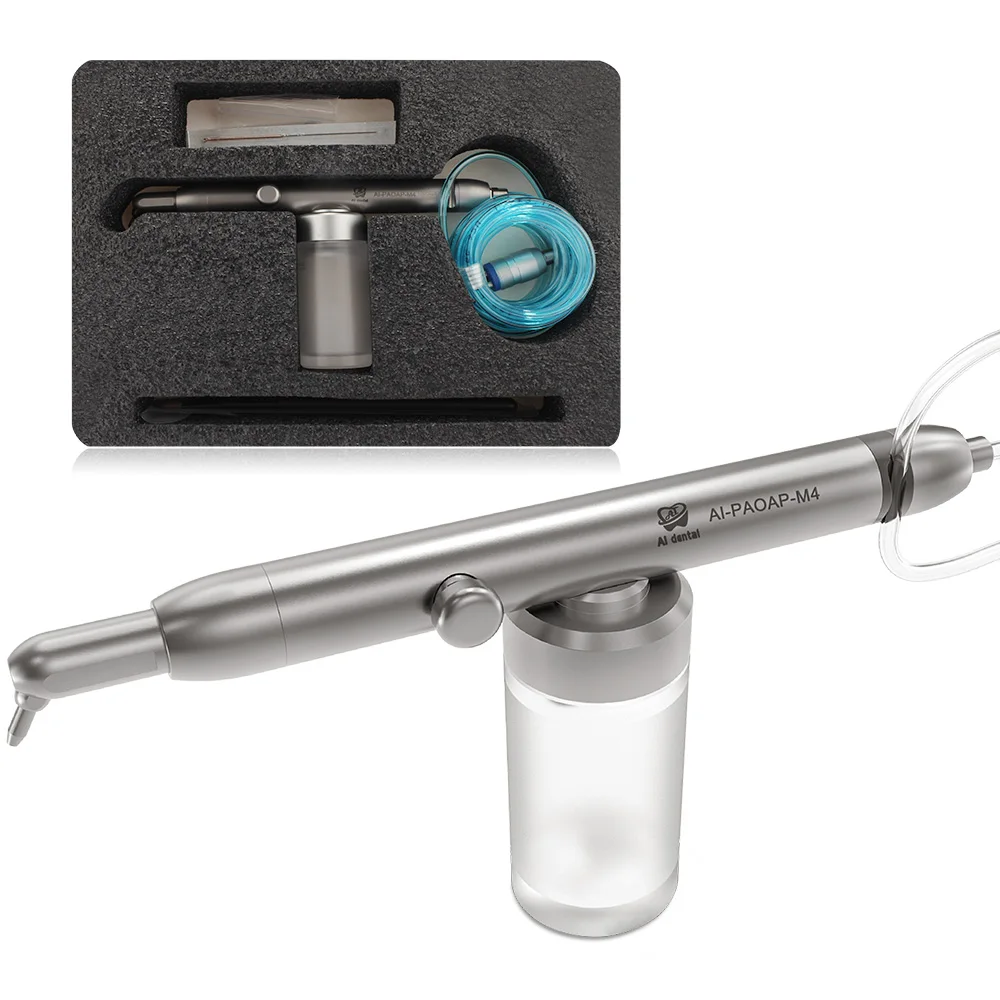 

AI-PAOAP-M4 4 Hole Supply 360 degree rotation Portable Air Sandblasting Prophy Jet Extraoral Therapy Equipment