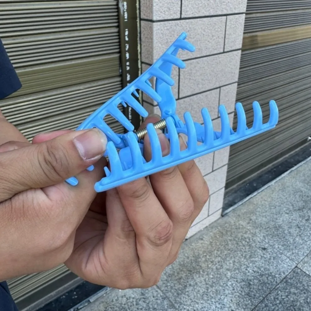 Flexible Unsnappable Hair Claw Clips Anti Collision Protection Soft Silicone Shark Clip Comfortable Non-Slip Hair Clips