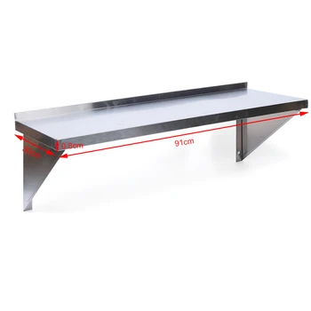 Storage Shelf Wall Mounted for Kitchen Accessories Stainless Steel Silver Kitchen Storage & Organization for Kitchen 6