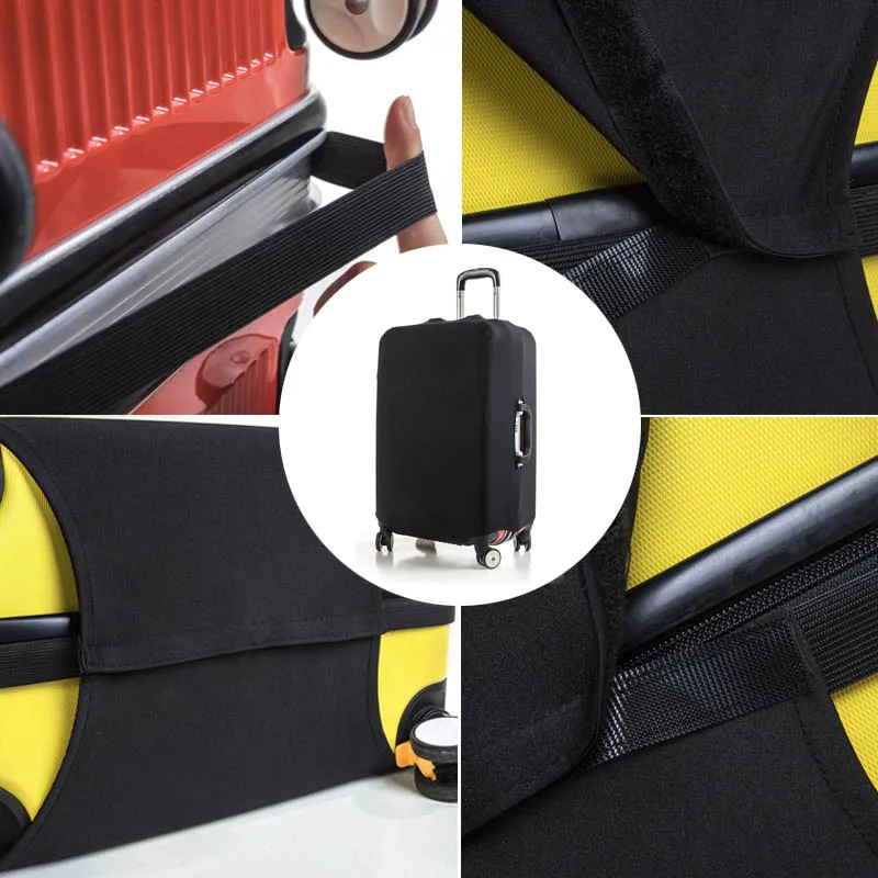 Thick Elastic Solid Luggage Protective Cover Zipper Suit For 18-32 inch Bag Suitcase Covers Trolley Cover Travel Accessories