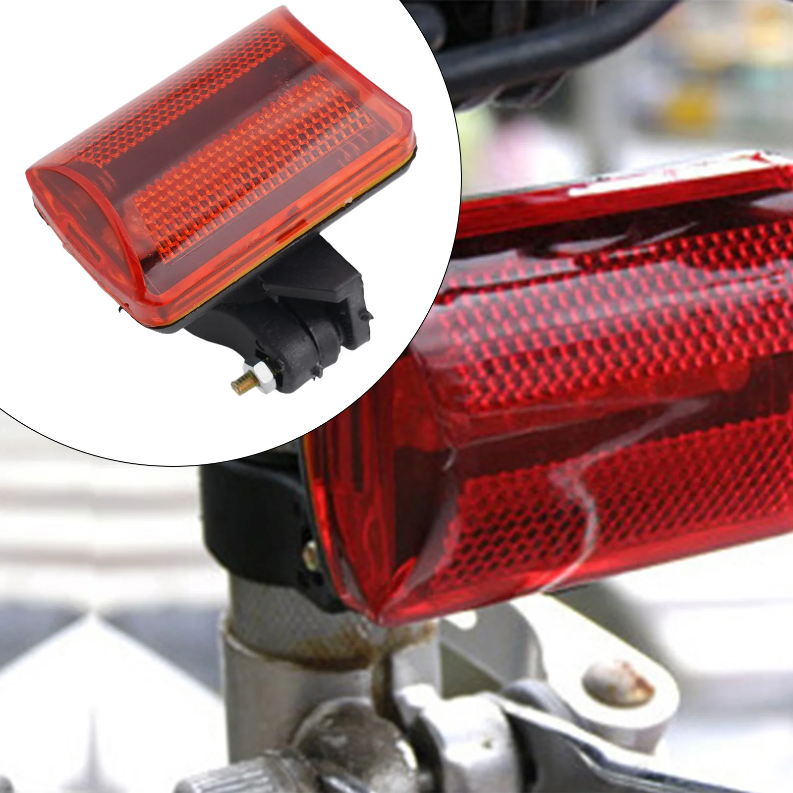 Bicycle Rear Tail Light 5-LED Safety Flashing Mount AA Battery Powered Night Riding Taillight MTB Road Bike Accessories
