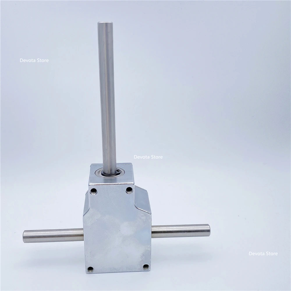 1:1 90&deg; Reversing Angle Device Spiral Bevel Gearbox Reducer Assembly Small Reducer Dual-shaft 8MM/10MM