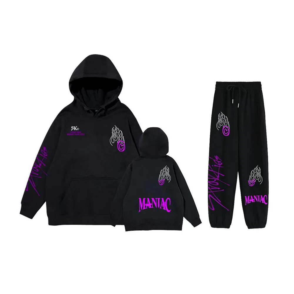 

Stray Kids Hoodies SKZ World Tour North American Tour Hoodie Sweatpants Tracksuit Korean Y2K Women Men Kpop Maniac Same Clothes