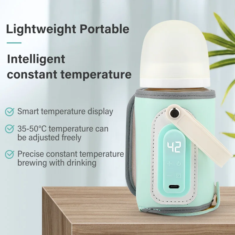Portable Baby Bottle Warmer USB Charging Feeding Bottle Heat Keeper Travel Warmer Cover Heater Outdoor Bottle Feeding Warmer 3