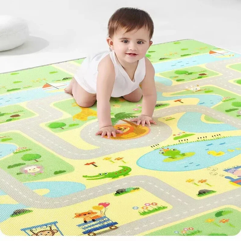 Large Size Baby Crawling Play Mats Thick Double Sided Pattern EPE Environmentally Mat Carpet Play Mat for Children's Safety Mats