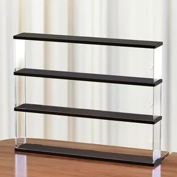 다층 아크릴 투명 보관함 블라인드 박스 디스플레이 랙, 핸드 오픈 문짝 모델 먼지 커버, 장난감 보관 디스플레이 캐비닛