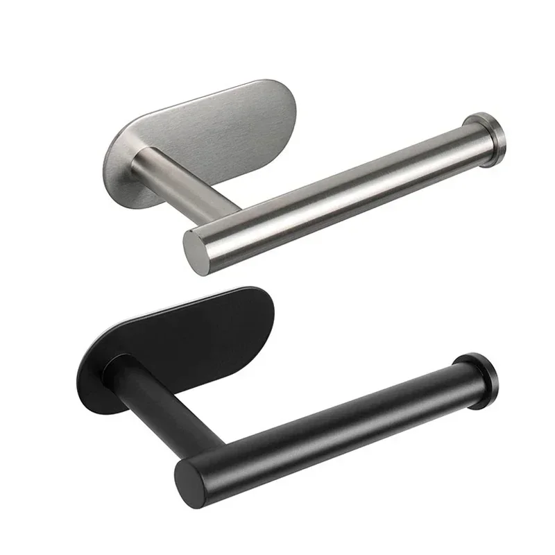 Adhesive Toilet Paper Holder Kitchen Roll Towel Rack Napkin Dispenser Bathroom Accessories