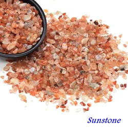 Natural Stone Crystal Chips for Reiki Healing and Home Decor (Sunstone)