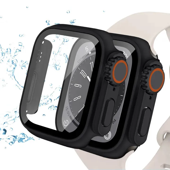 Premium Apple Watch Glass Screen Protector and Case Bumper Cover