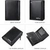 Luxury Brand Men Short Wallet Vertical Multi-card Position Snap Coin Purse Fashionable Youth Card Bag Male PU Solid Color Clutch 5