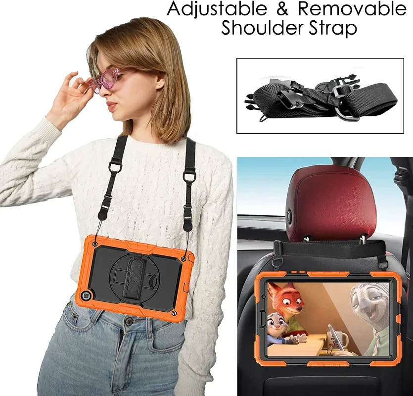 Enhanced Tablet Cover with Screen Protector and Handle Belt