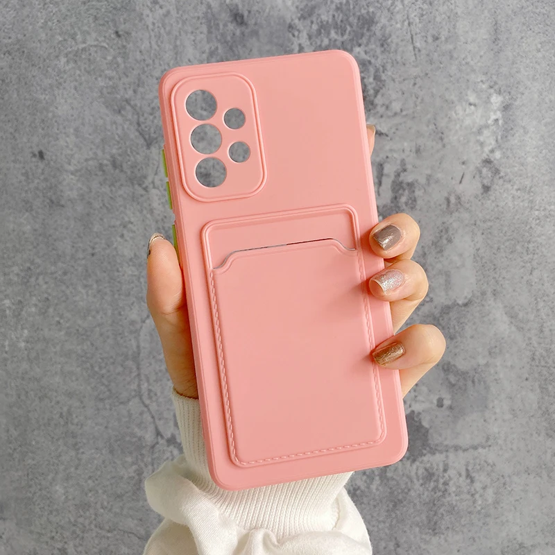 Silikonhülle mit Brieftaschen-Kartensteckplatz für OPPO Find X3 Pro Kartenhalter Funda A94 A74 A95 A16 A54 Abdeckung für Realme 9 8 9i 8i C21_voghion.com