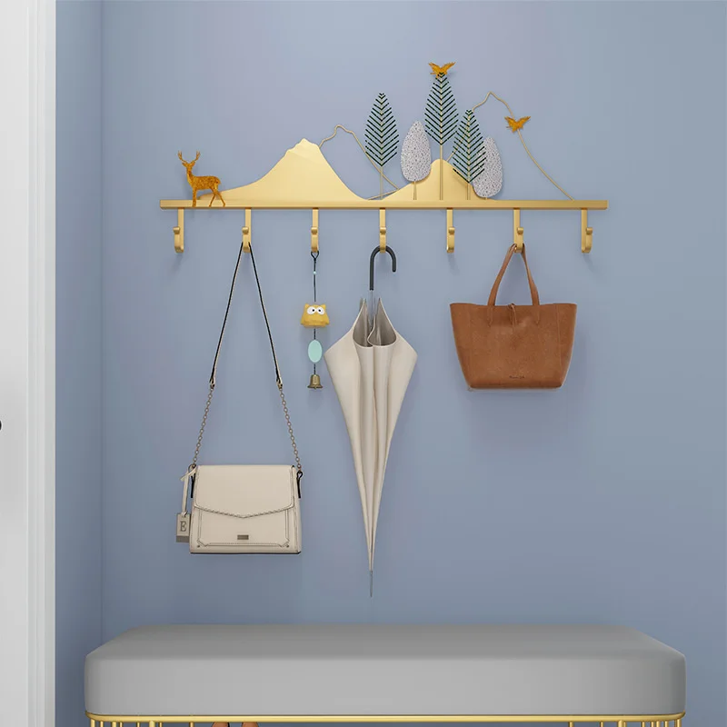 

Simple European Style Porch Wall Clothes Hanger Creative MultiFunctional Hook Bedroom Door After Coat Racks