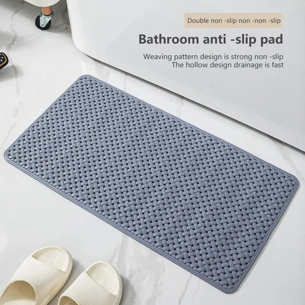 Large Shower Mat Massage Point Non Slip Rubber Bath Mat With Suction Cup  Square Bathtub Mats Bathroom Supplies - AliExpress