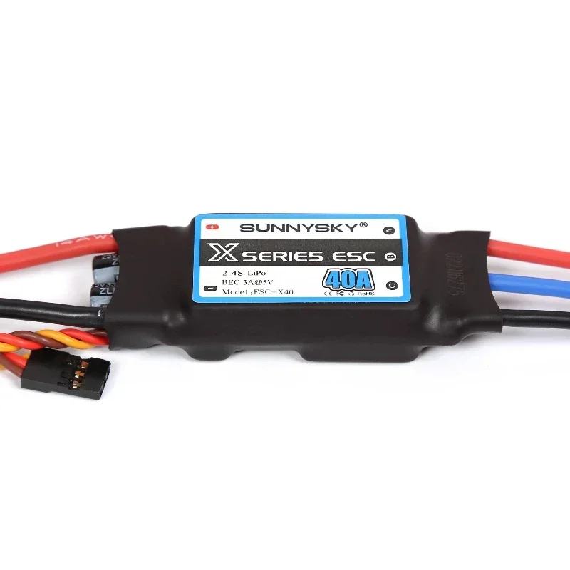 1pcs new SUNNYSKY X Series ESC 40A 60A 80A Brushless Speed controler With Ubec For RC Airplane 3D KT Aircraft Fixed Wing Culvert thumbnail 2