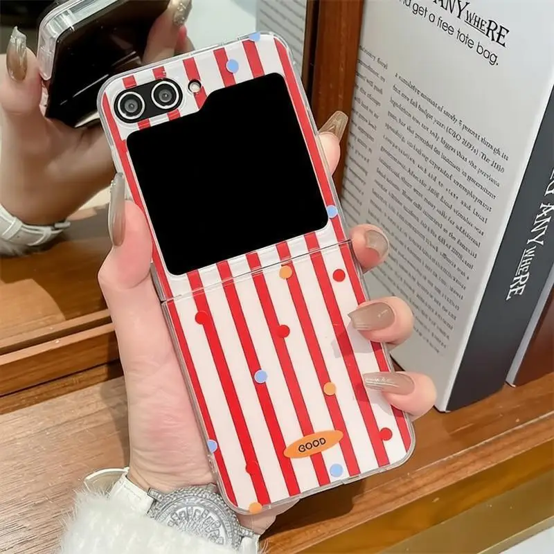 Stylish Striped Polka Dot Shockproof Phone Case Cover