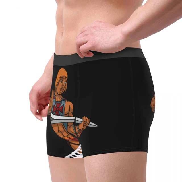 Novelty Boxer Shorts Panties Briefs Men Masters Of The Universe He-Man Made  In The 80s Underwear Soft Underpants for Homme - AliExpress