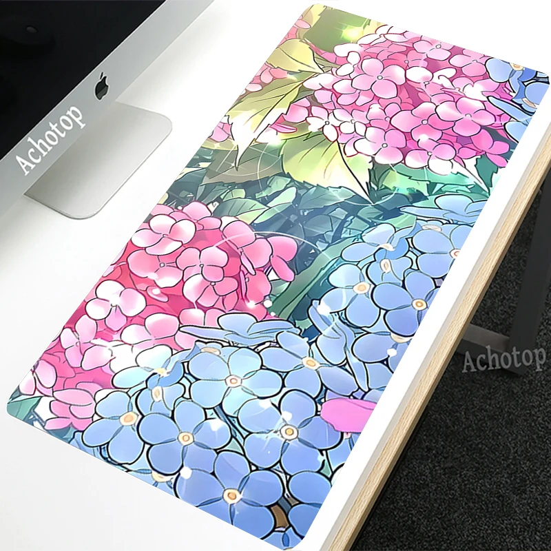 

Mouse Pad Gamer Large Lock Edge Soft Gaming Cute Mousepad Flower Kawaii Non-slip Rubber Computer Desk Mat Pad Original Mausepad