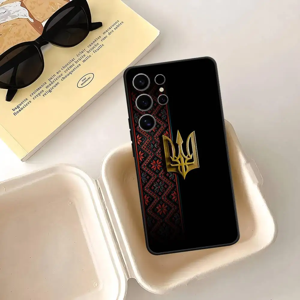 Ukrainian Flag & Girl Design TPU Soft Phone Case Cover