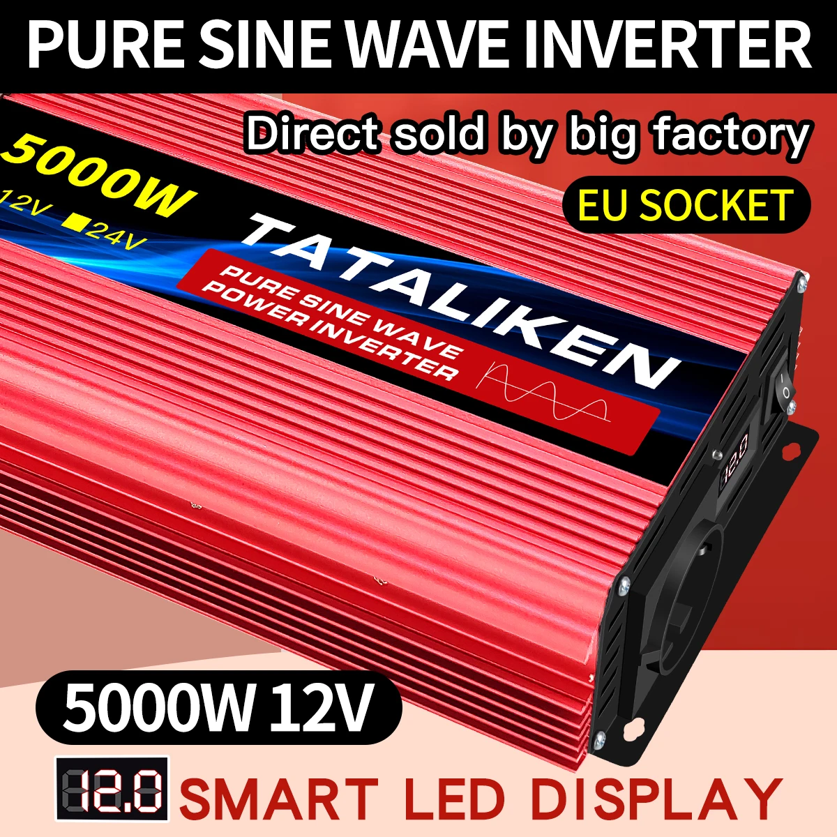 Car Power Inverter Modified Sine Wave Dc 12v To Ac 220v Transformer