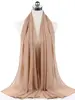 Nouveau foulard en mousseline uni pour femme, prêt-à-porter, hijab instantané, châle musulman, hijabs islamiques, écharpe arabe, foulards pour la tête