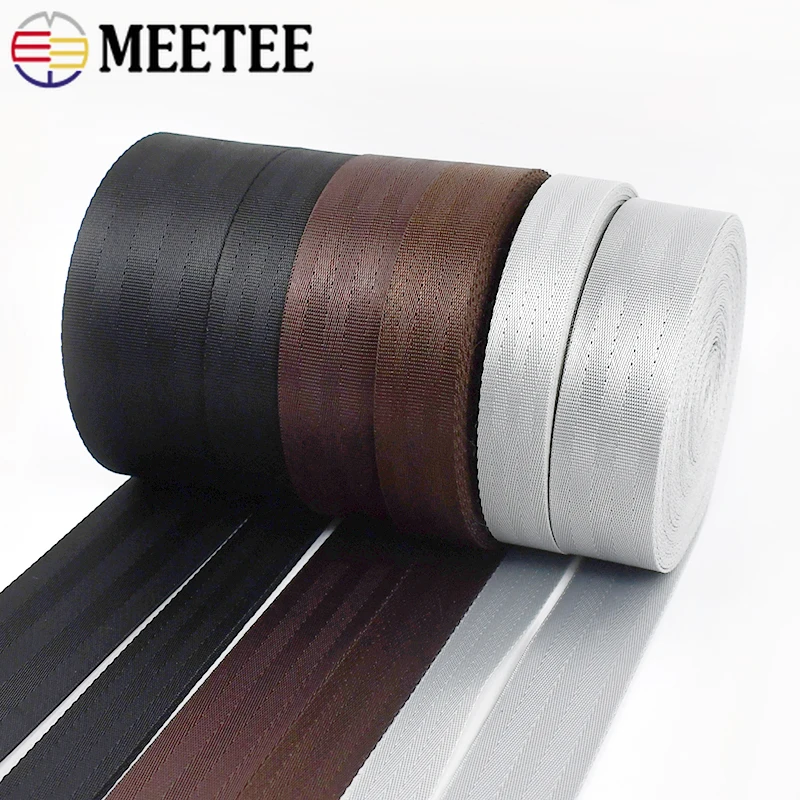 5M 20/25/32/38/50mm 1.5mm Thick Cotton Webbing Tapes Polyester