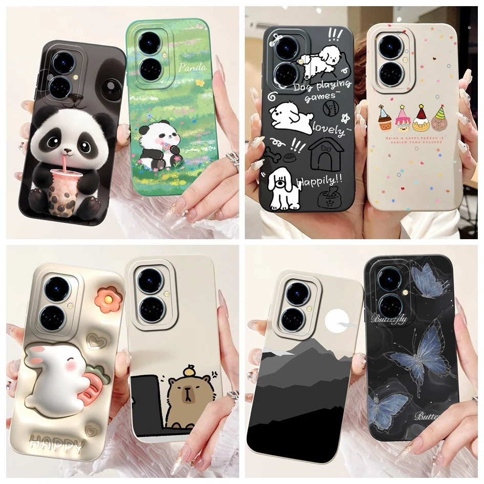 Soft TPU Matte Camera Protective Phone Case Cover - Black