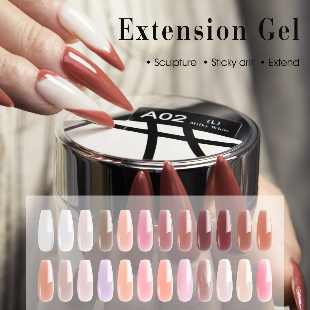 Venalisa 15ml Extension Gel Hard Builder Jelly Gel Kit 4 Colors
