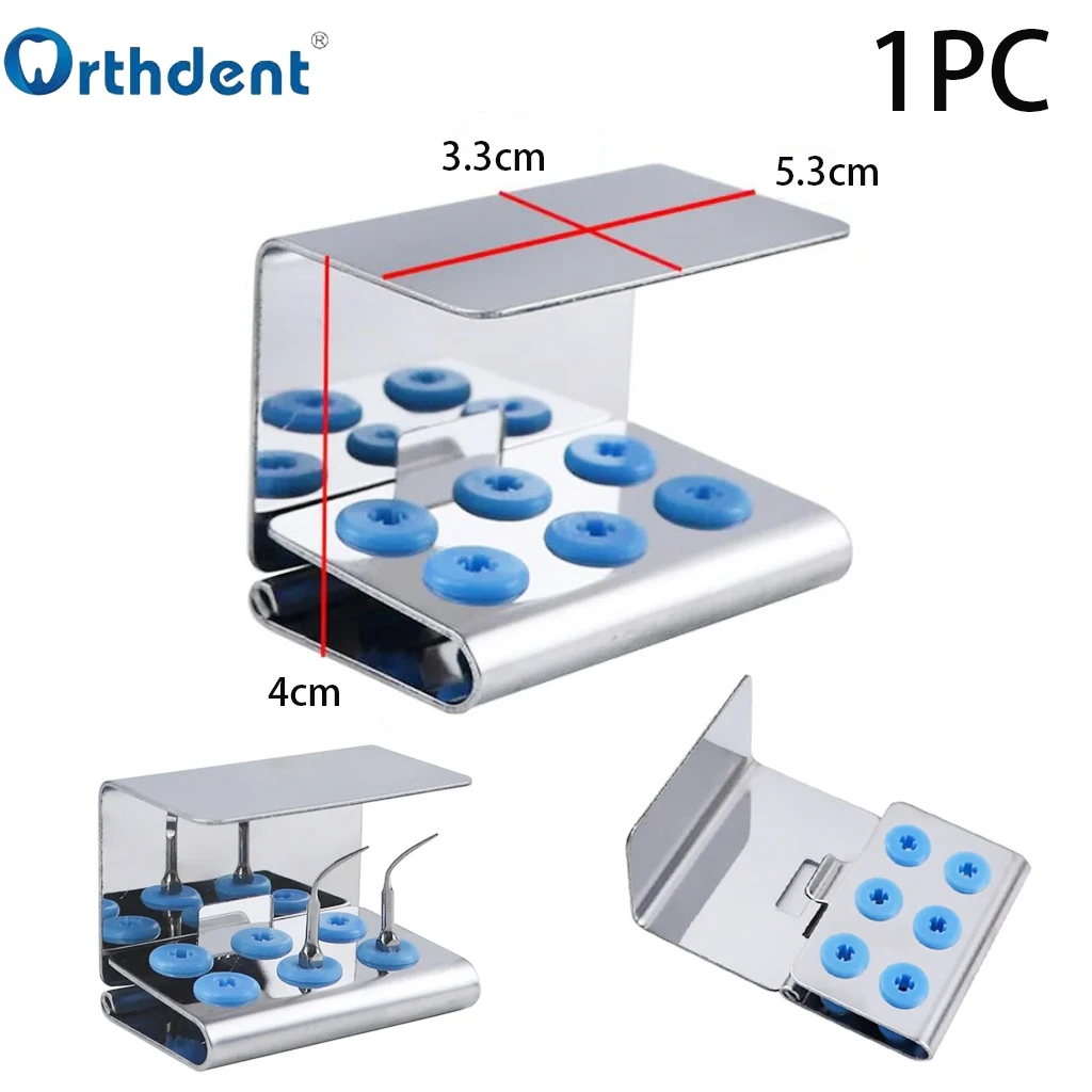 

1Pc 6 Holes Dental Ultrasonic Scaler Tip Holder With Cover Fit EMS/Woodpecker/DTE/SATELEC/NSK Endo Tips Dentisty Products Tool