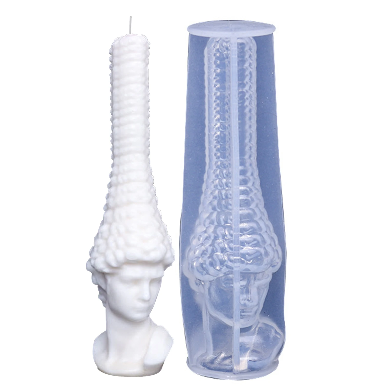 Greek Statue 3D Candle Silicone Mold 3D Human Torso Mold Greek