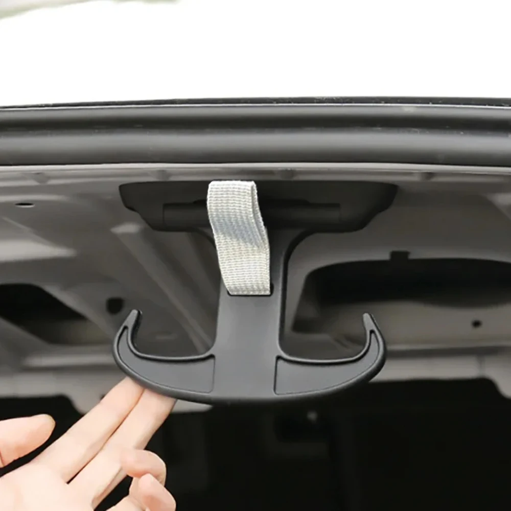 Crochet De Rangement Pour Boîte à Gants De Voiture - Support Pliable En Cuir PU, Adhésif Nano, Pour Sacs Et Portefeuilles