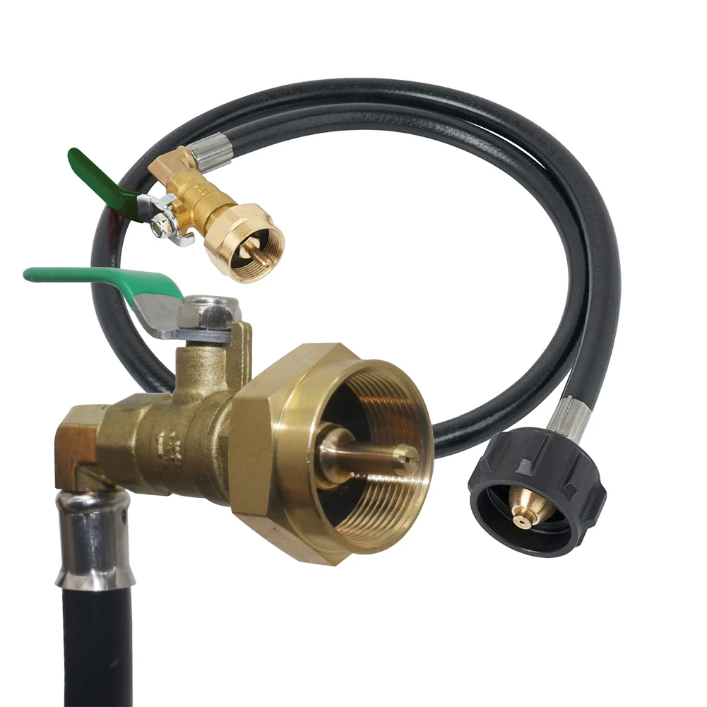 RV accessories 3FT propane simple and convenient inflation device American style QCC Gas Cylinder Switch Inflation Joint Hose 1m