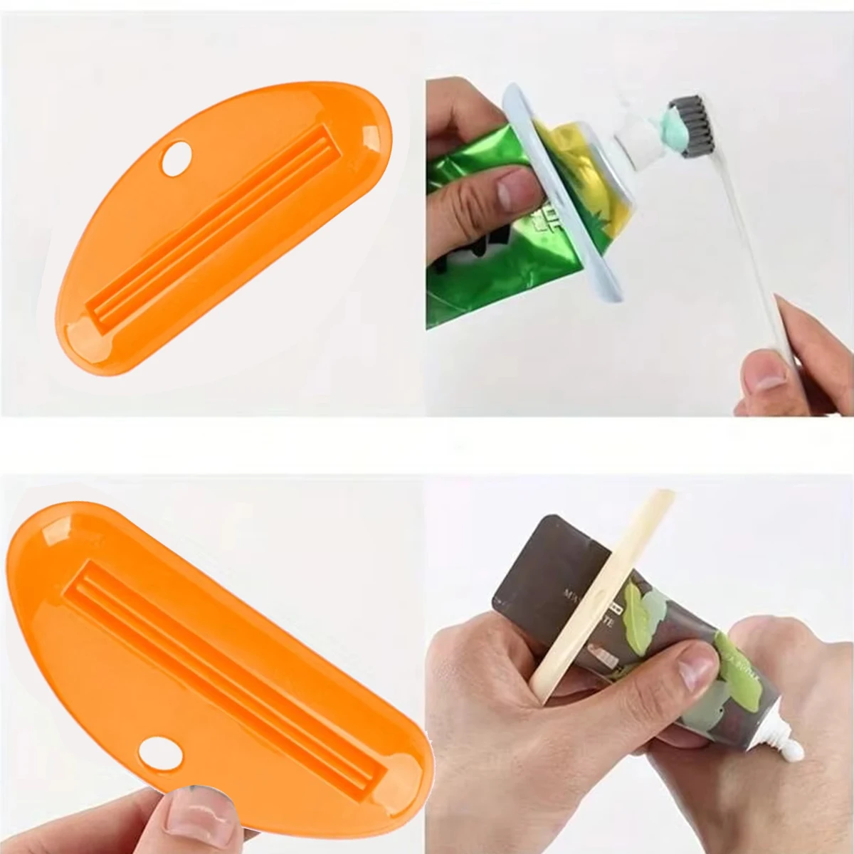 Description Picture 5 of item1/2/3pc Multifunction Toothpaste Squeezer Plastics Manual Easy To Facial Cleansing Tube Clips Dispenser Household Bathroom Tools