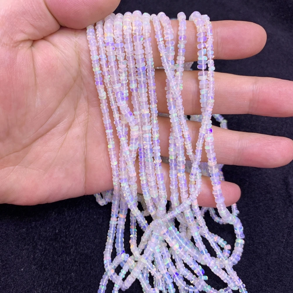 4mm Natural Opal Abacus Beads Loose Beads DIY Bracelet Necklace Jewelry Making