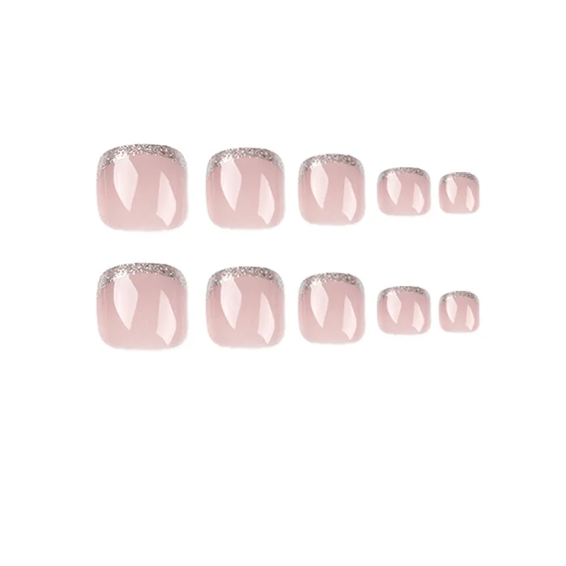 Colorful Flower Press On Nails Set