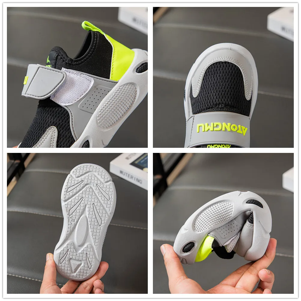 Boys Girls Casual Sneakers Colorblock 2025 New Autumn Children Shoes Non-slip All-day Comfort Chic School Sports Sneakers Soft