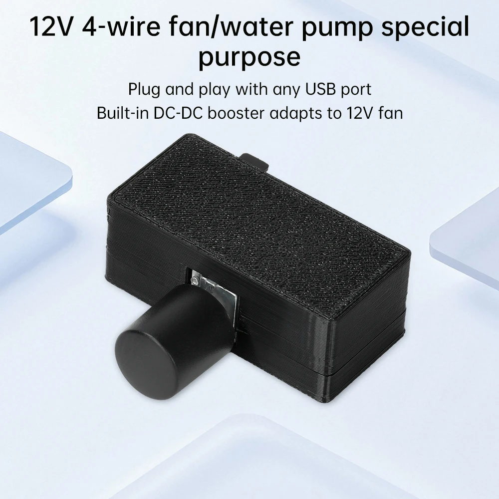 Description Picture 5 of itemDC 12V Output Fan Speed Controller 4-Pin PWM Fan Governor Type-C USB Power Supply DIY Watercooling Cooler High Power