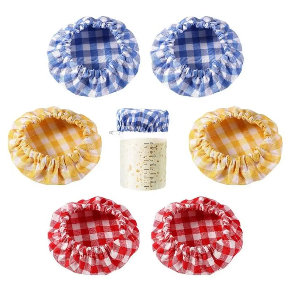 Cotton Cloth Fermentation Bottle Cover Portable Multifunction Sourdough Starter Jar Covers Reusable Dust Cover 1PC fermentation bottle cover