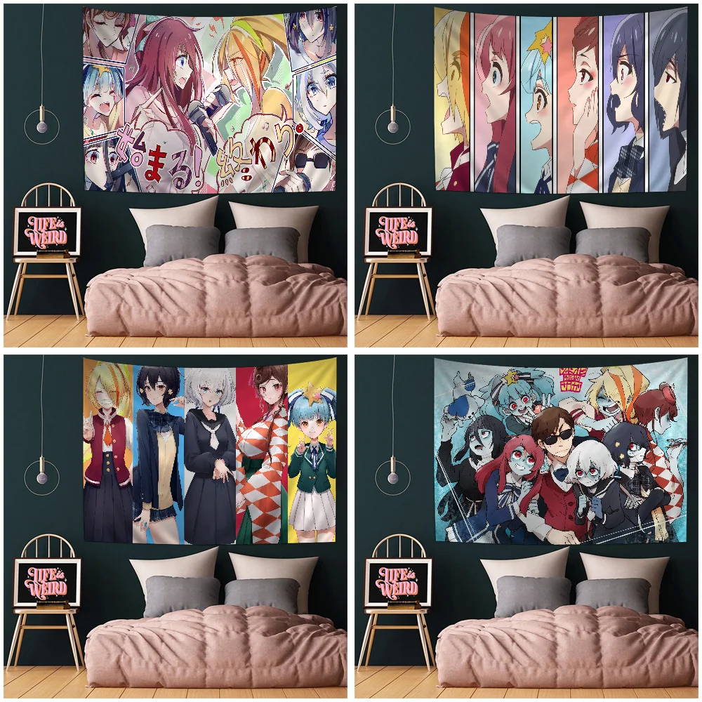 

Zombieland Saga Wall Tapestry Hanging Tarot Hippie Wall Rugs Dorm Wall Hanging Sheets