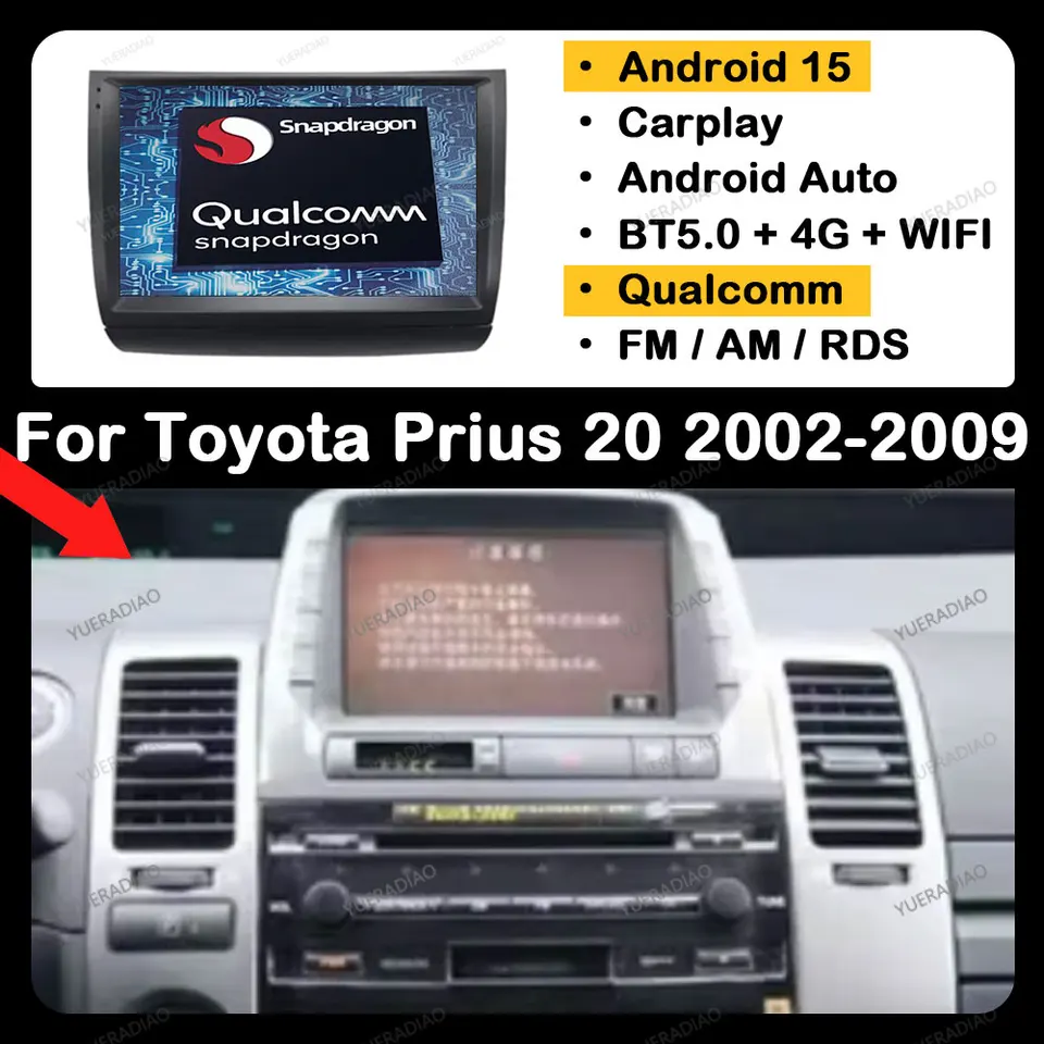 車 トヨタ プリウス NHW 20 Androidナビ 9インチ CarPlay