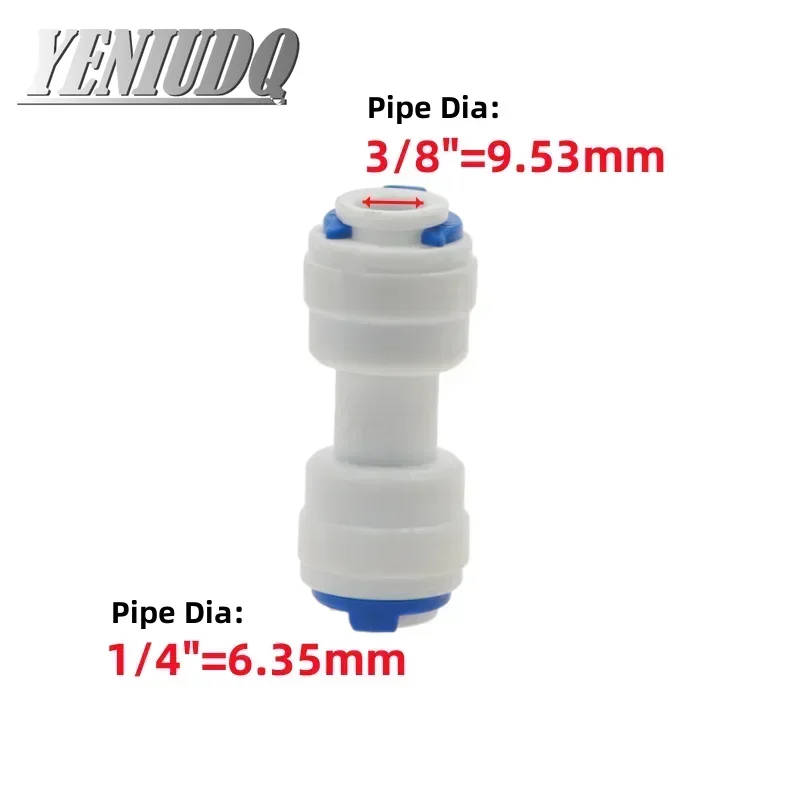 RO Water Hose Connection 1pcs RO Water Hose Connection Straight Elbow Tee Cross 1/4" 3/8" Coupling Plastic Quick Pipe Fitting Reverse Osmosis Connector