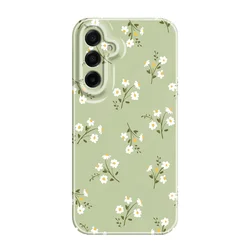 Sunshine Flower Design Hard Phone Case with Screen Film - Samsung A56 (Color 1)